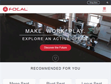 Tablet Screenshot of focalupright.com